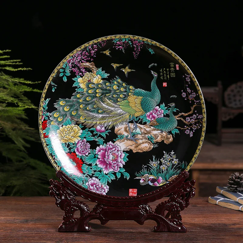 Традиционная китайская декоративная тарелка | Дом и сад