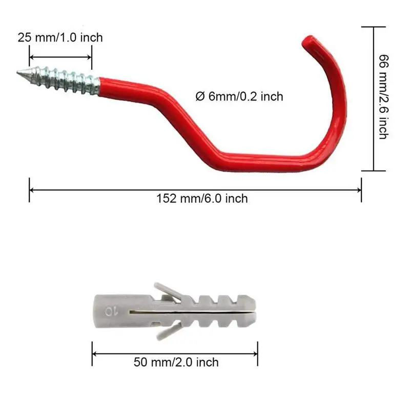 Велосипедные крючки сверхмощные для хранения велосипедов винтовые вешалки