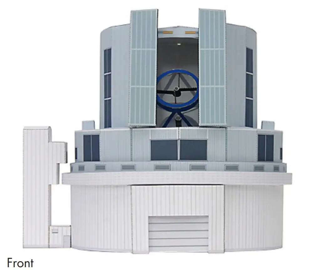 Телескоп 3D в стиле естественных науки бумажная модель сделай сам мультяшная