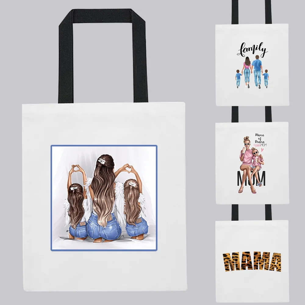 

Women's Bags Shoulder Bags Handbags Casual Fashion Trends Hot Mom Printed Travel Bags Shopping Bags White Tote Bags Canvas Bags
