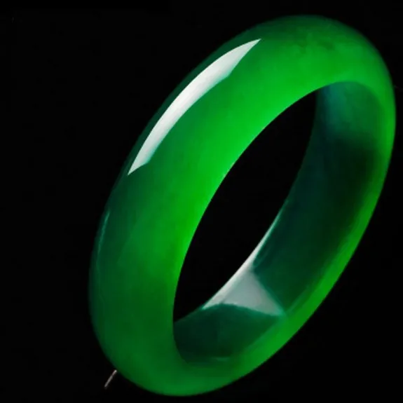 Una pulsera de jade natural cuarzo jaspe verde 60 62 мм|Камни| |