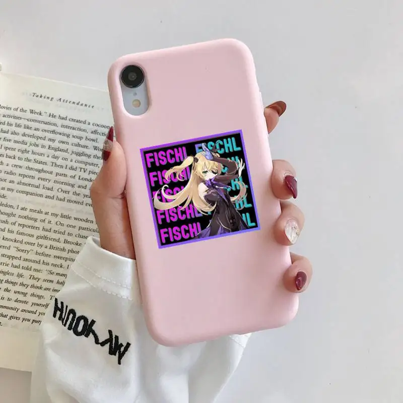 

Genshin Impact Fischl Phone Case for iphone 11 12 mini pro max 7 8 plus 6 6s x xs max xr coque