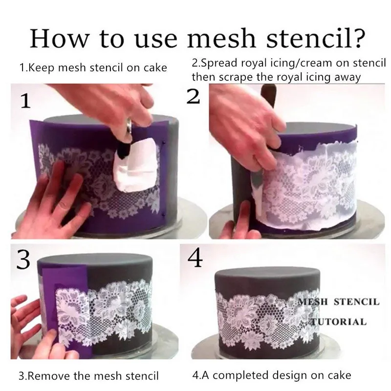 НОВЫЕ геометрические ромбовидные формы для торта индивидуальные трафареты