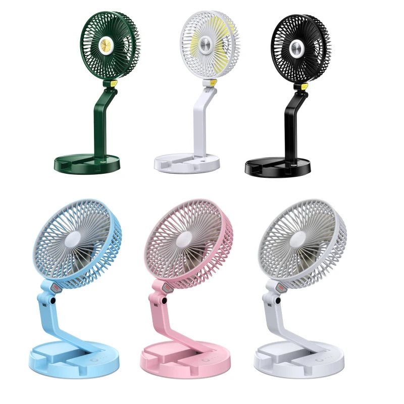 

1Pcs Mini Portable Fan Folding Table Lamp Fan Usb Charging Telescopic Table Lamp Fan Three Wind Wall Desktop Fan Thermoregulator