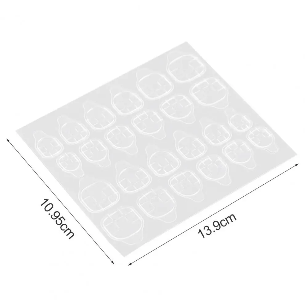 Двухсторонний клей наклейки с лентами гель-гель для накладных ногтей Клей