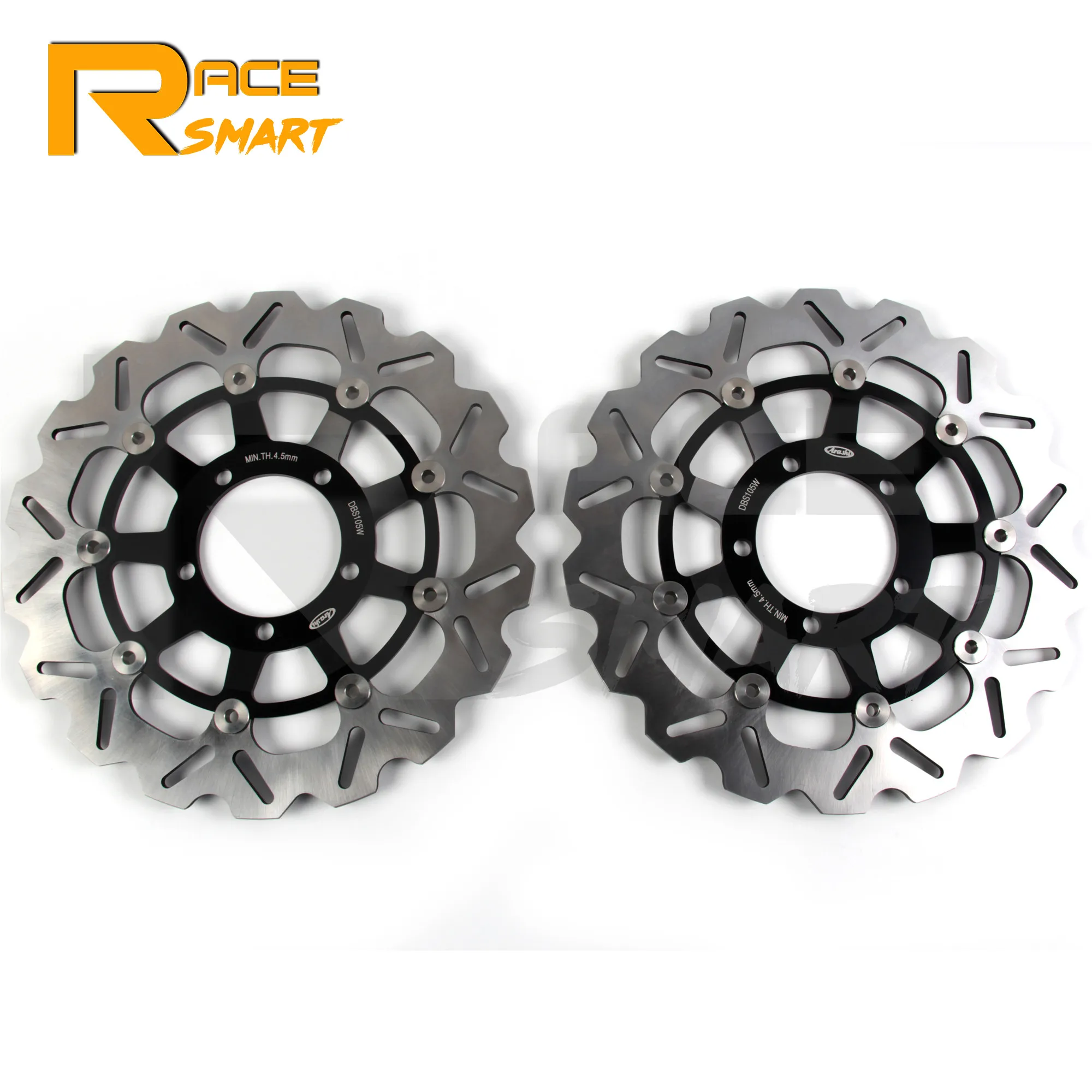 

Motorcycle CNC Floating Front Brake Disks For Street Triple 675 R 2009 - 2012 Discs Rotors Street Triple 675 2007 - 2012 Black