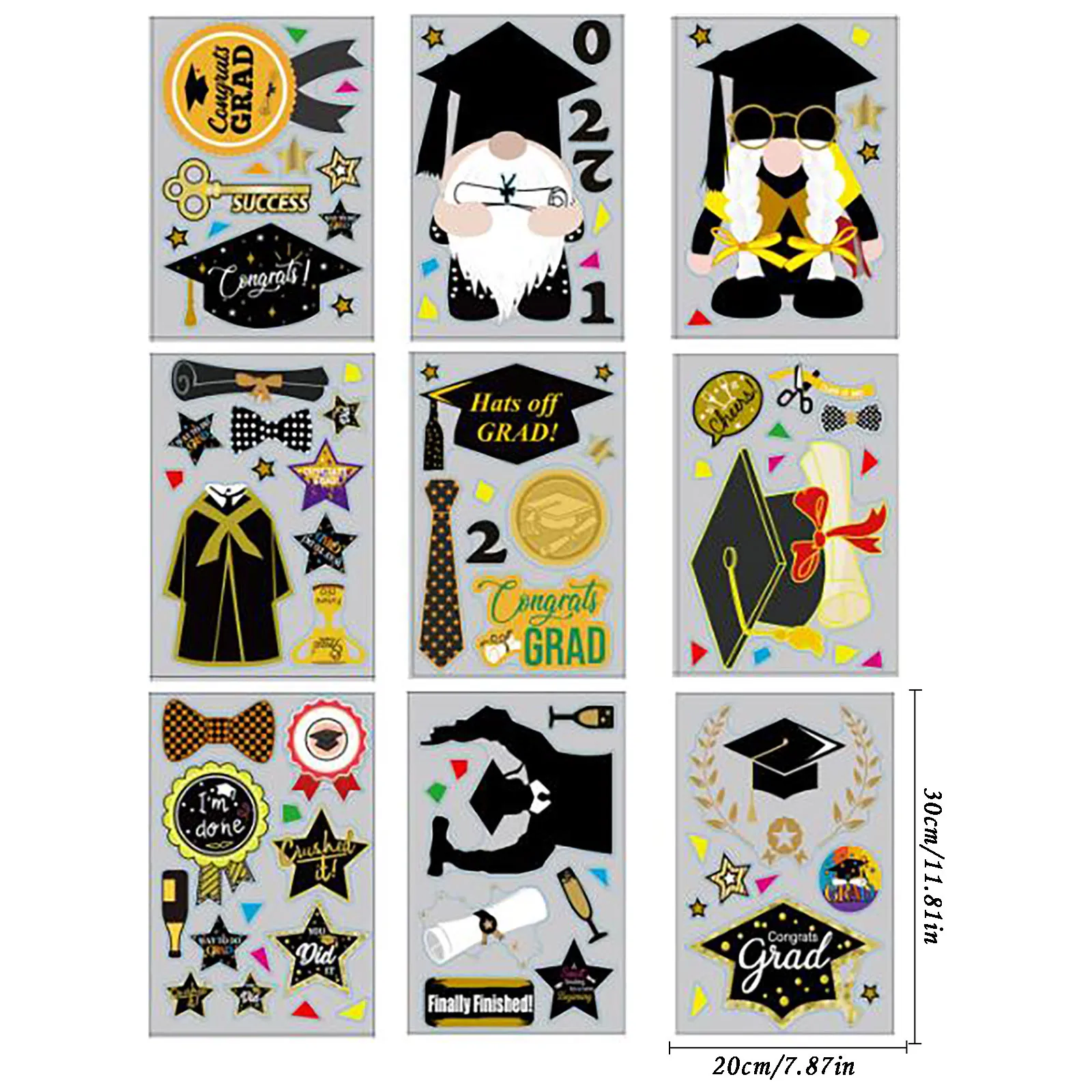 

Stickers Graduation Season Wall Sticker Decoration Window Glass Removable Wall Sticker Home Decoration Room Decor