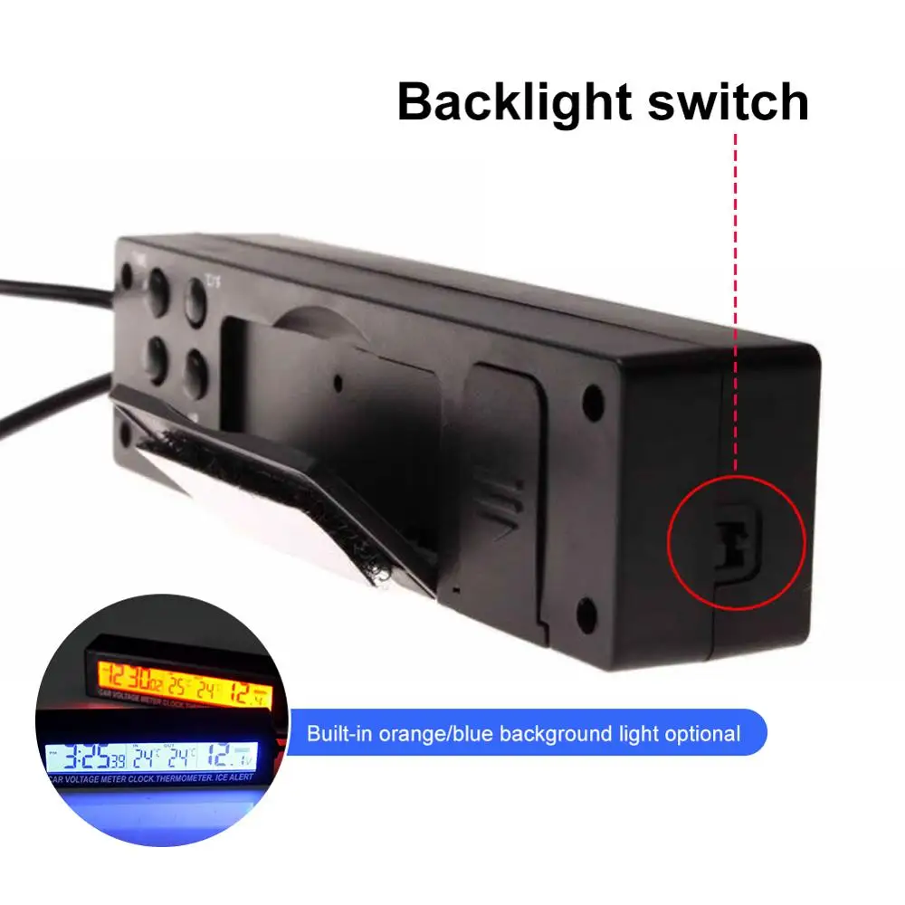 Светодиодный Будильник цифровые настольные часы электронные для автомобиля с