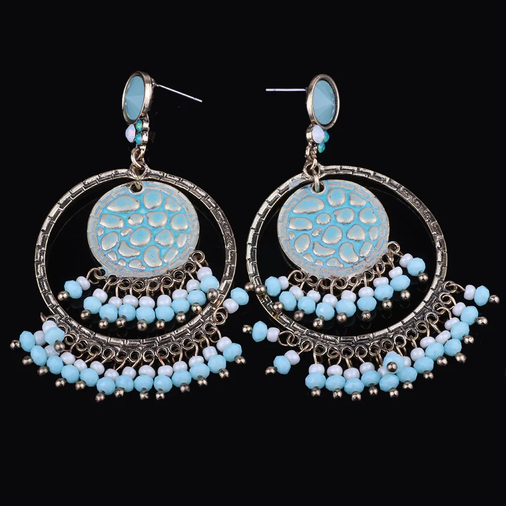 Ювелирные изделия FARLENA круглые дизайнерские серьги ручной работы из бисера в