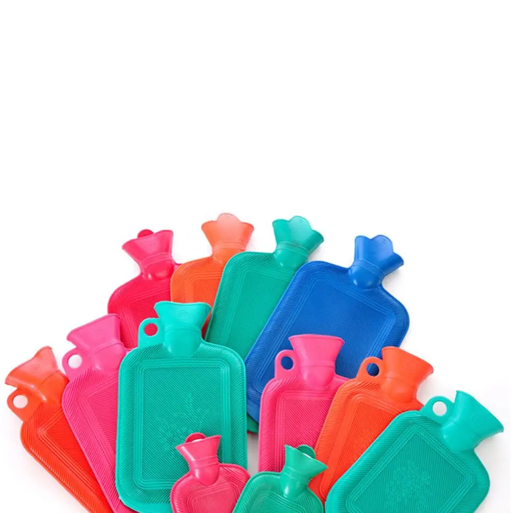 Зимняя резиновая сумка для горячей воды портативная ручная Теплая бутылка