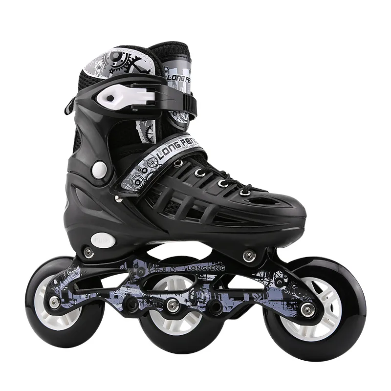 Professional 3 Wheel Inline Skates Roller Skates 3*76mm Slalom Speed Inline Skates Adjustable Free Skating Shoes Sliding Patines