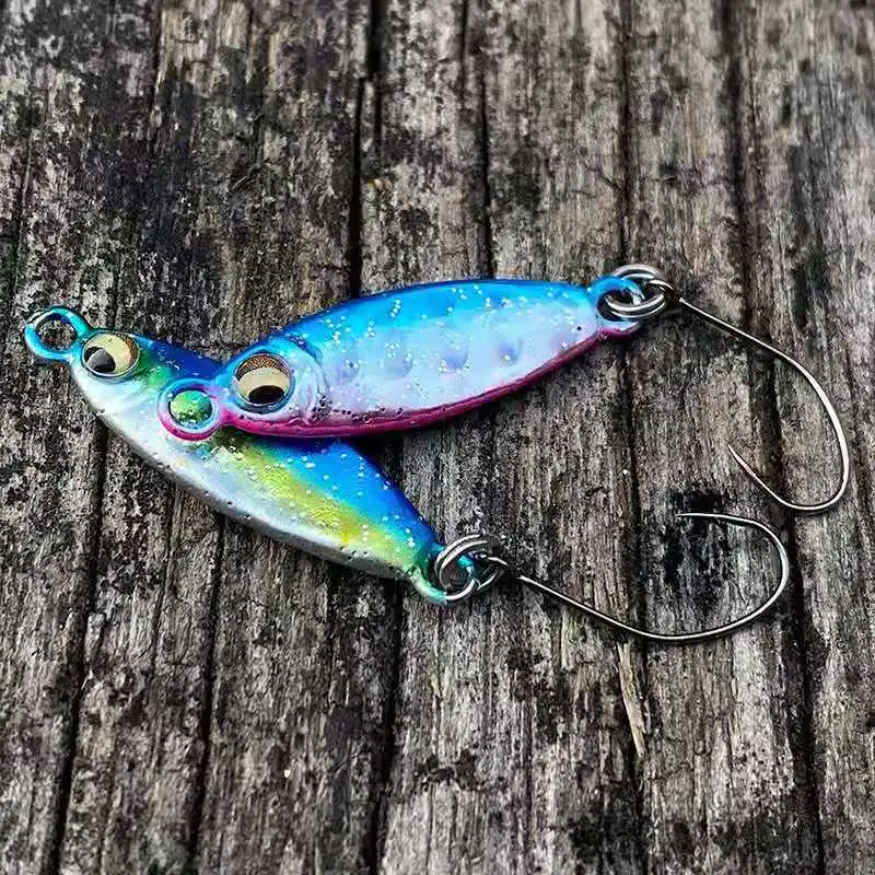 

Metal Cast Jigs Spoon 2g2.5cm Shore Casting Jigging Lead Fish eyes Sea Bass For Fishing Lures Accessories Artificial Bait Tackle