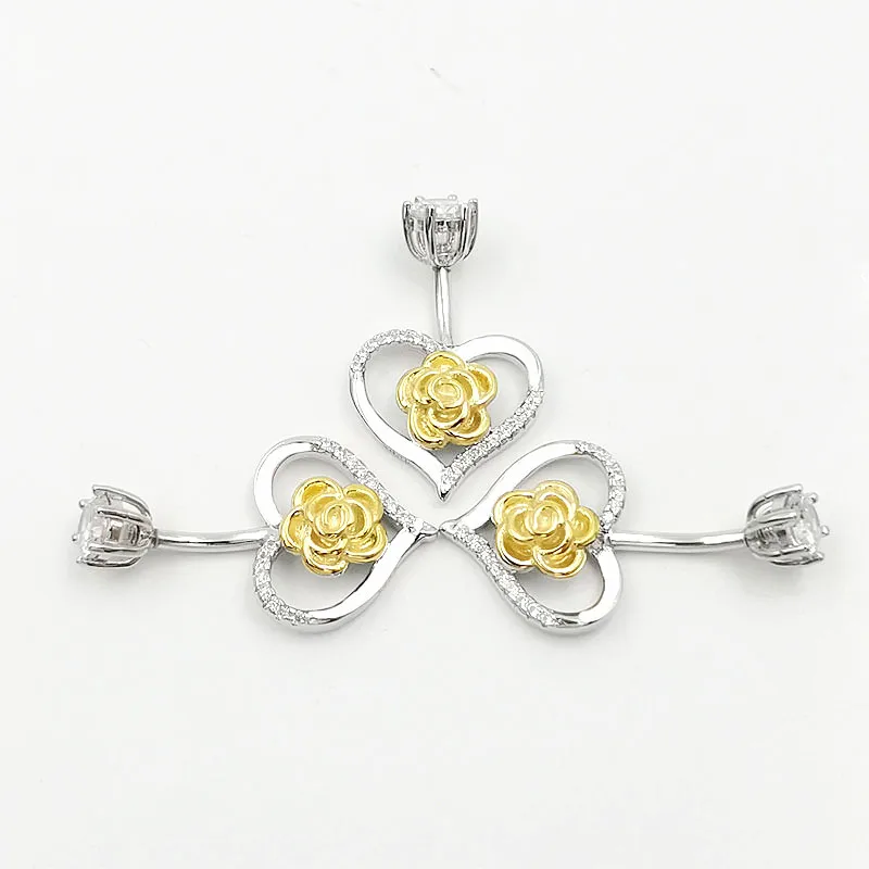 Пирсинг в пупок Женский из серебра украшения для кузова пробы