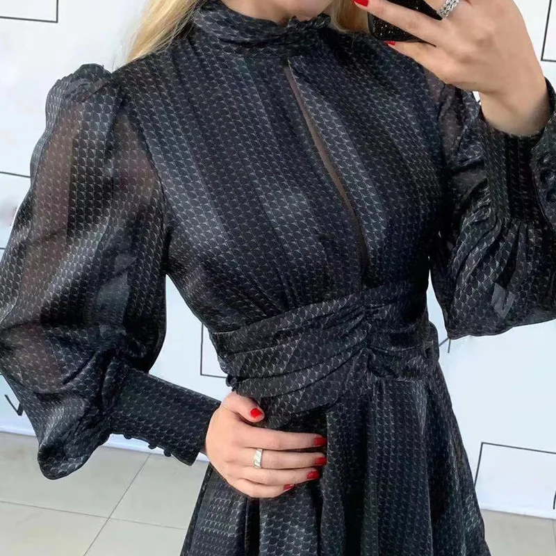 Новинка 2020 модное женское нишевое дизайнерское тонкое платье с