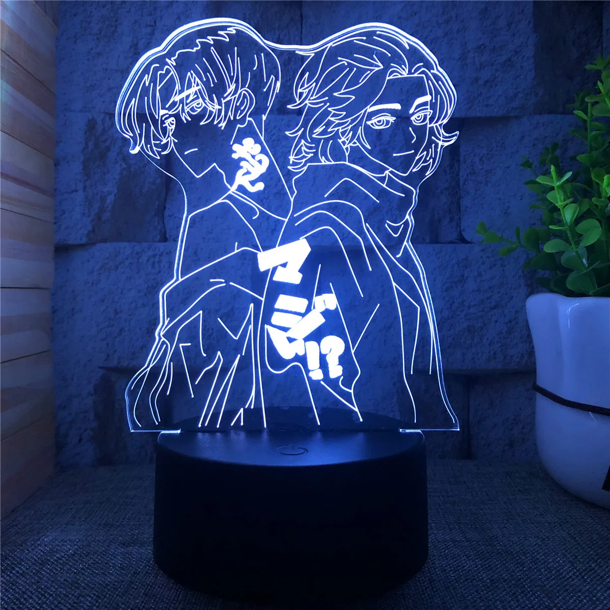 Led Lamp Tokyo Revengers Mikey for Child Bedroom Decor Night Light Birthday Gift Room Table Anime 3d | Лампы и освещение
