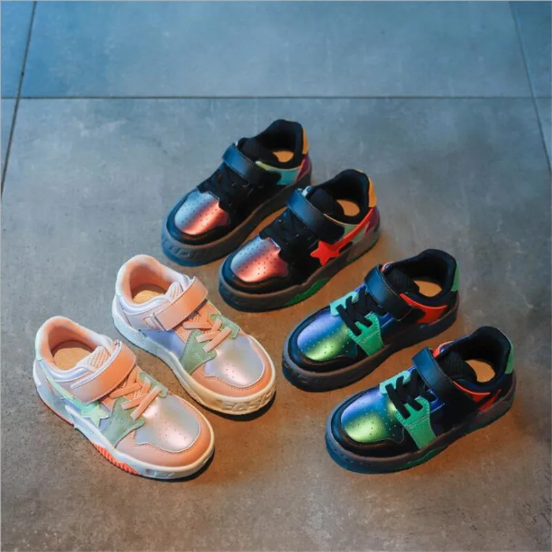 

Детская повседневная обувь, Новая удобная детская обувь с воздухопроницаемостью для девочек и мальчиков, модные повседневные кроссовки