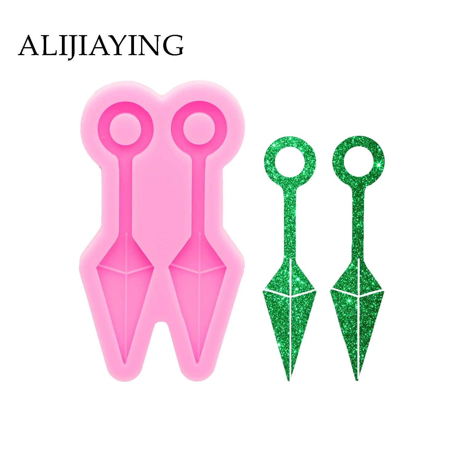 

DY0979 Kunai Knife Earring Mold, Epoxy DIY Resin Molds , Moulds Silicone Crafts for Resin Art jewelry Making