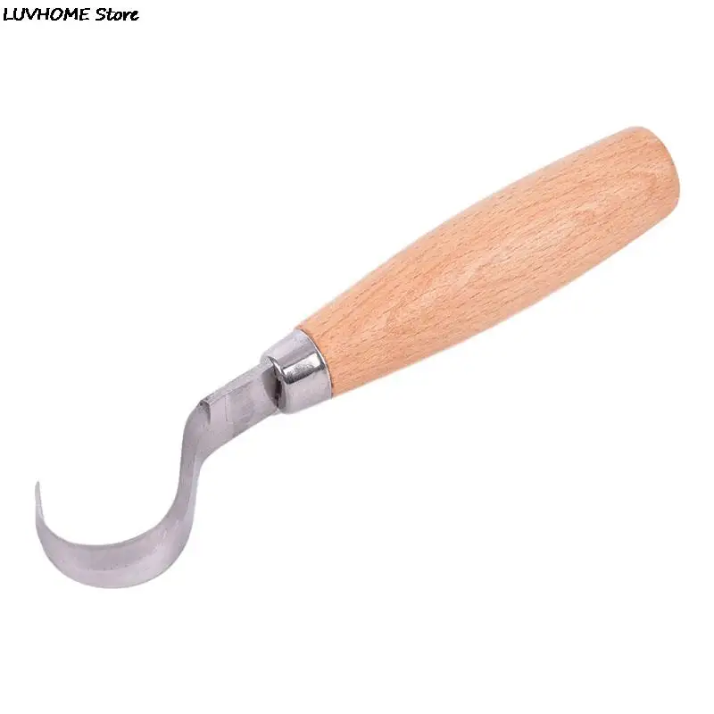

DIY крючок нож инструменты для резьбы эргономичная деревообрабатывающая ложка прочная кривая новичка скульптурная нержавеющая сталь профессиональная