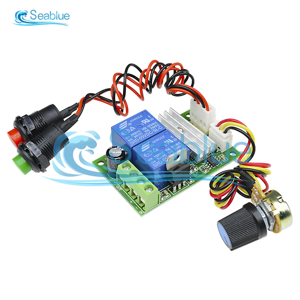 DC 12V 24V 3A 21kHz ШИМ регулятор скорости двигателя управление Лер плата Регулируемый