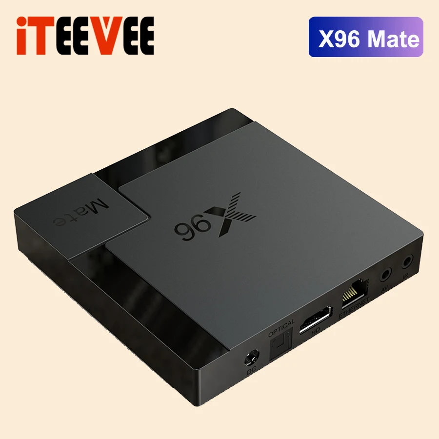Приставка Смарт-ТВ X96 Mate Android 10 Allwinner H616 4 ядра + 32/64 ГБ 2 4/5 0 ГГц Wi-Fi | Телеприставки