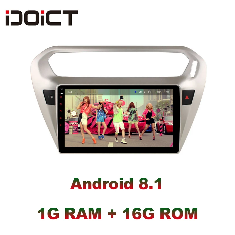 Автомобильный DVD-плеер IDOICT Android 9 1 с GPS-навигацией мультимедиа для peugeot 301 Citroen Elysee