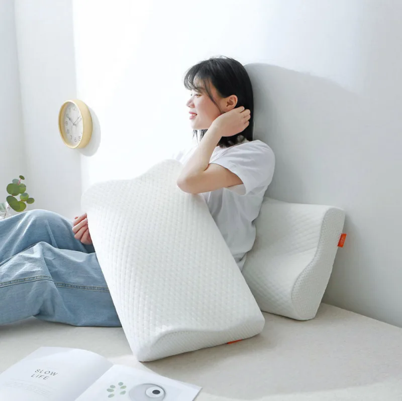 

Luxury Memory Foam Pillow Orthopaedic Pillow Head Neck Back Pain Support Pillow