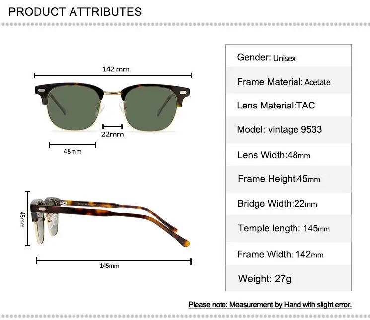 

Vintagte Punk Acetate Sunglasses Women Polarized Frame High Quality UV400 Goggle Driving Fishing Outdoor Retro Sun Glasses Men