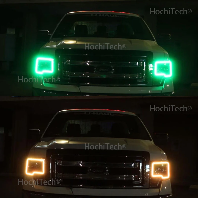 Для Ford F-150 F150 2009-2014 Автомобильный RGB многоцветный светодиодный кольцевой