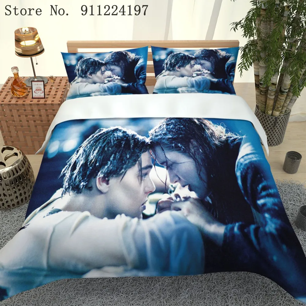 

3D Love Movie Comforter Bedding Set Couple Duvet Cover Beautiful Quilt Cover Kids Adult Luxury Bedclothes Microfiber Bed Linen