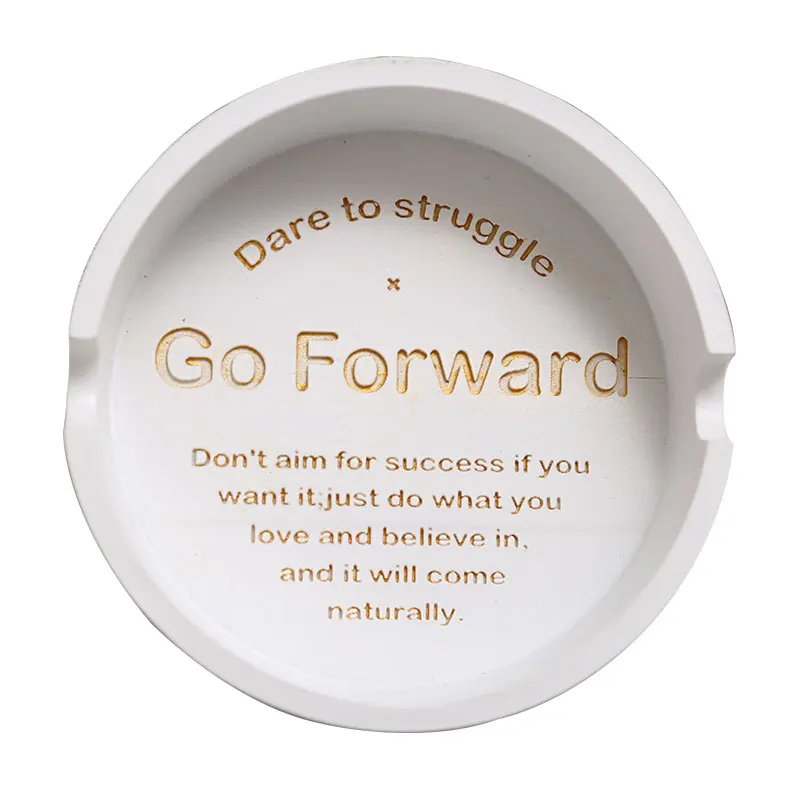 

Round Ashtray Creative Ash Tray Holder Portable Anti-scalding Cigarette Holder Durable Eco-Friendly Ash Tray