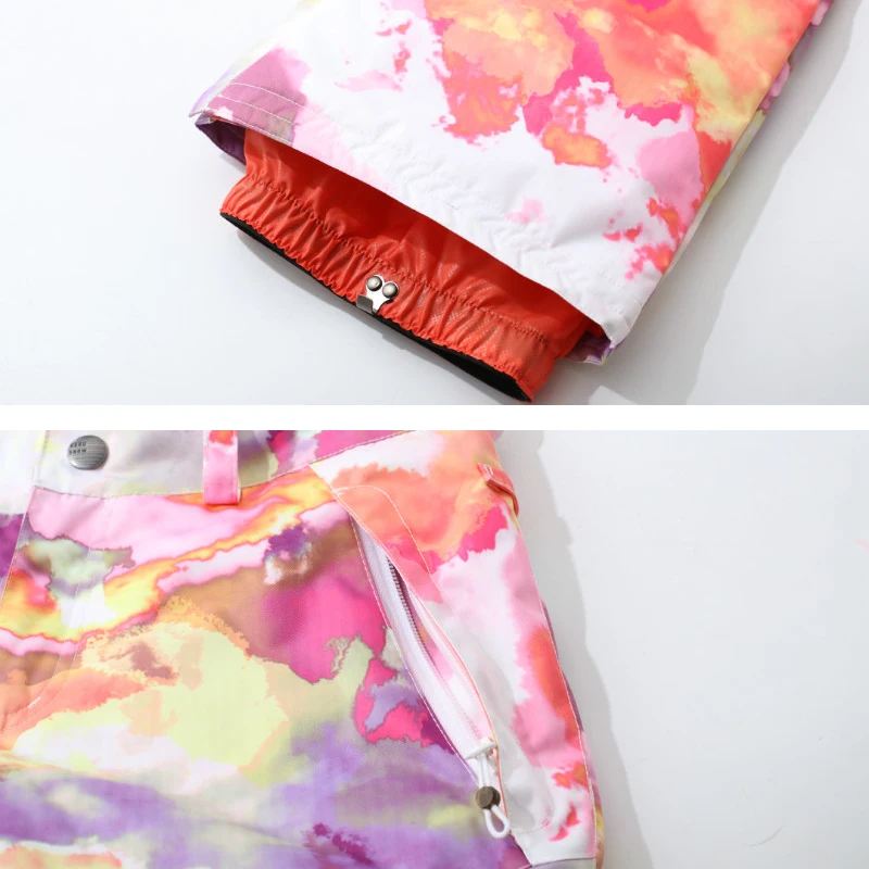 Комбинезон GSOU для сноуборда женские Зимние непромокаемые ветрозащитные дышащие