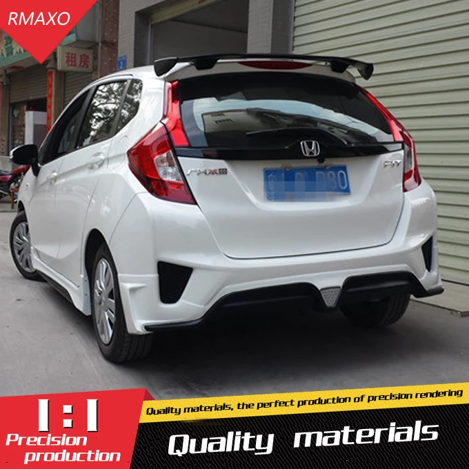Для Honda fit/jazz спойлер высокого качества ABS Материал заднее крыло автомобиля
