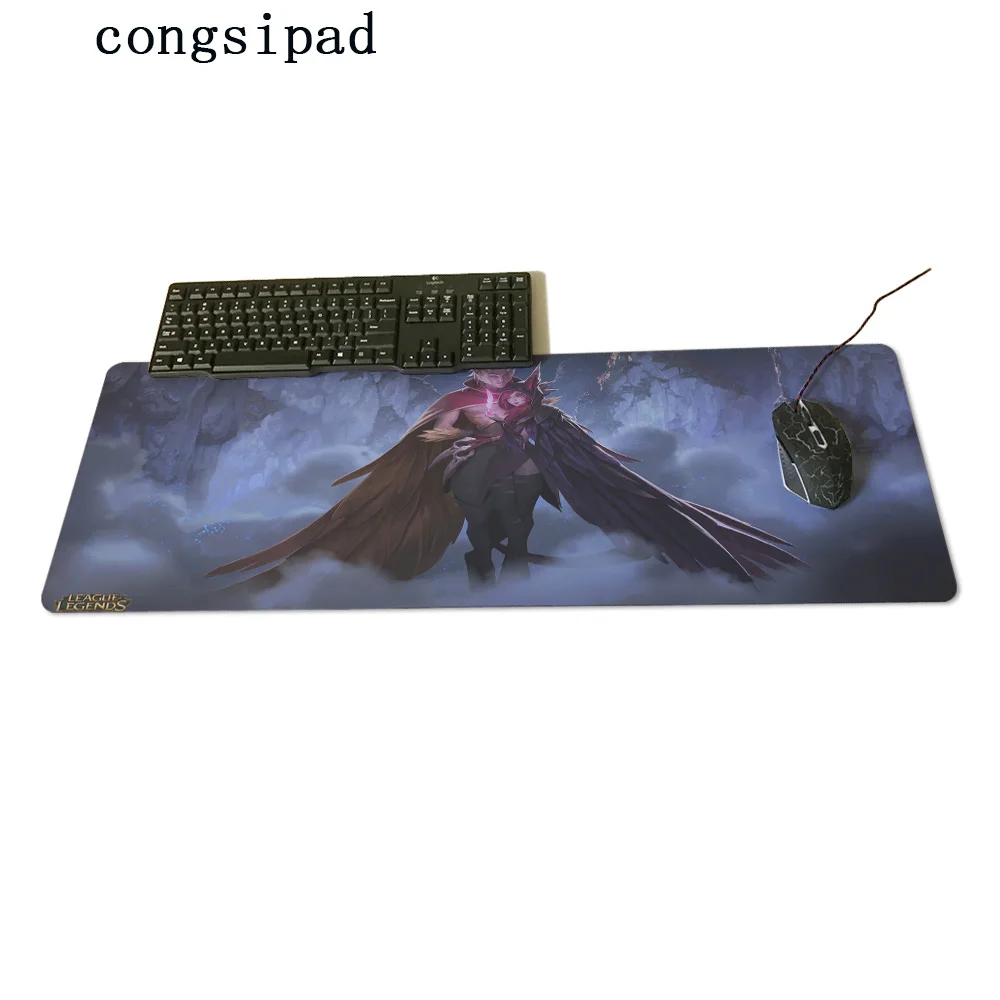 Large Size mouse pad Plain Extended Water-resistant Anti-slip Natural Rubber Gaming mousepad Desk M Rakan and Xayah Hero |