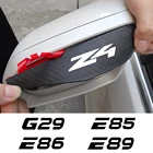 Карбоновое Автомобильное зеркало заднего вида Finber, защита от дождя, защита от дождя, дождевик, Автомобильное зеркало заднего вида для BMW Z4 E85 E86 E89 G29, аксессуары