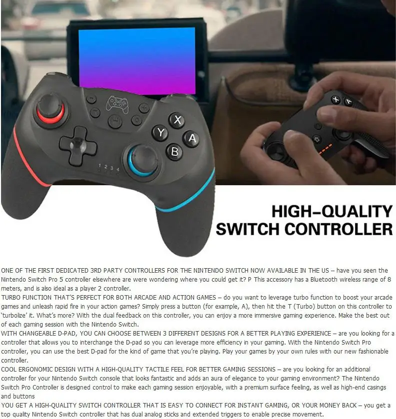 Для Nintendo Switch Pro NS-Switch Pro игровая консоль, геймпад беспроводной Bluetooth геймпад игровой джойстик контроллер Джойстик пульт дистанционного управления