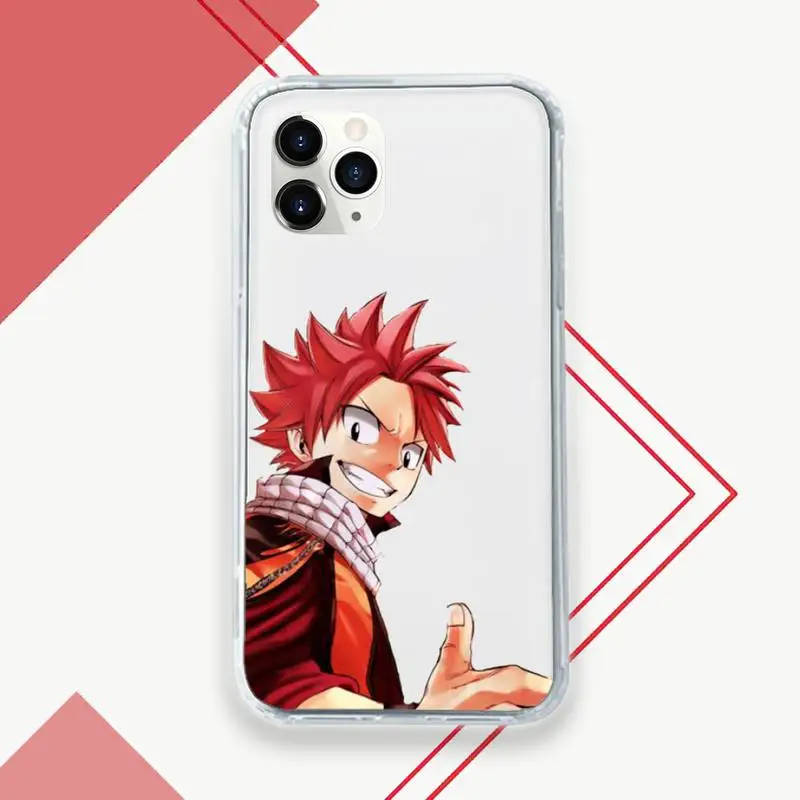 

Fairy Tail Anime cartoon funny Phone Case Transparent for iPhone 11 12 mini pro XS MAX 8 7 6 6S Plus X 5S SE 2020 XR