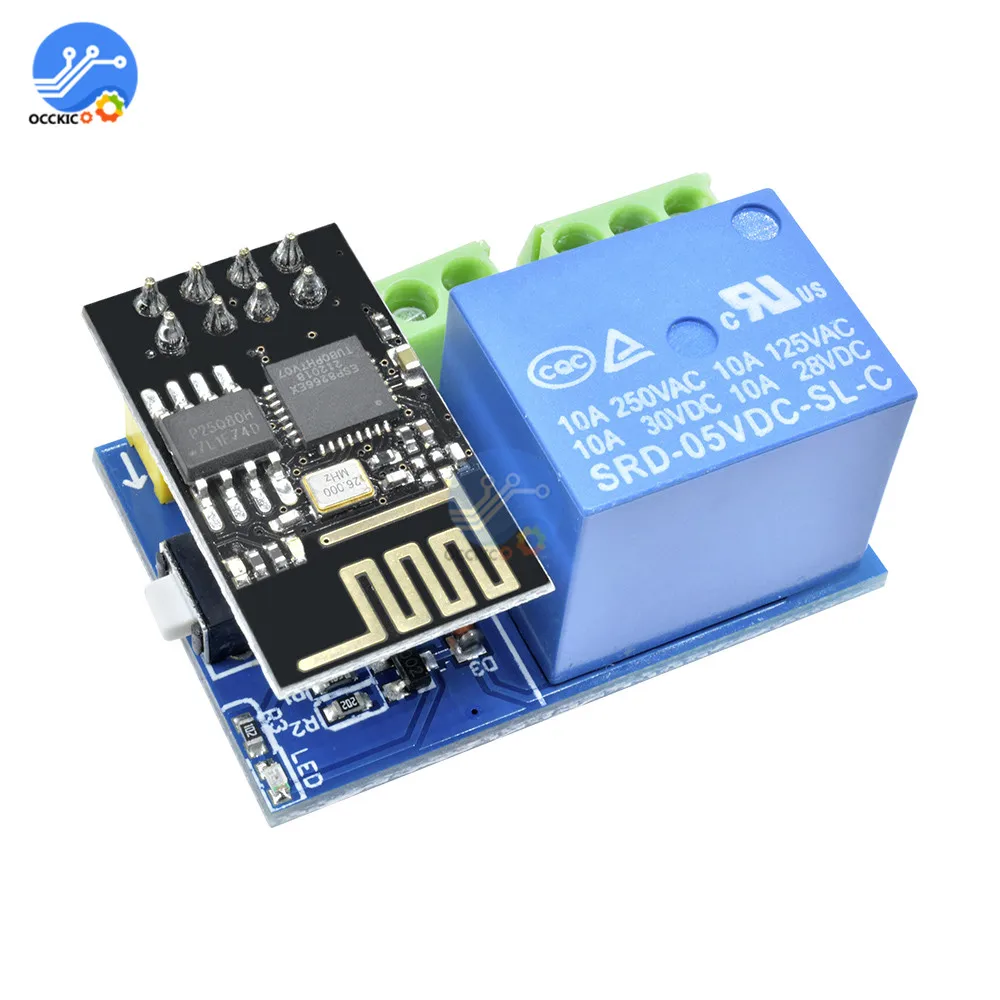 Модуль реле задержки Wi Fi 5 в постоянного тока ESP8266 Стандартный беспроводной