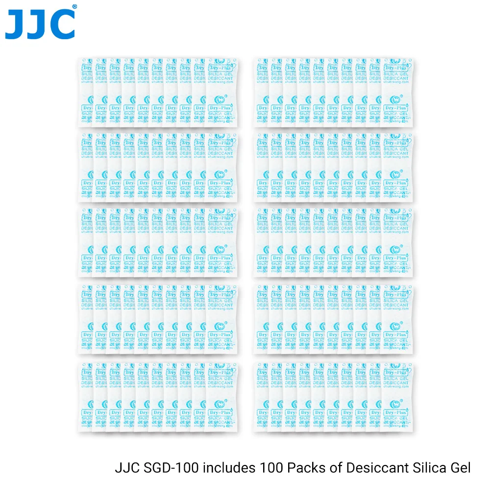 JJC 100 Bags Universal Desiccant Silica Gel Non-toxic Moisture Absorber Sachet for ND Lens Filter Camera Photography Accessories |