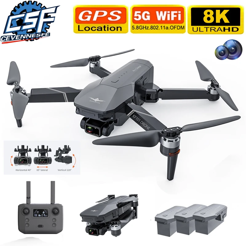 CEVENNESFE 2021 Новый Дрон 8K HD камера 5G Wifi 3 осевой Gimbal EIS Anti shake GPS FPV Квадрокоптер 30 минут