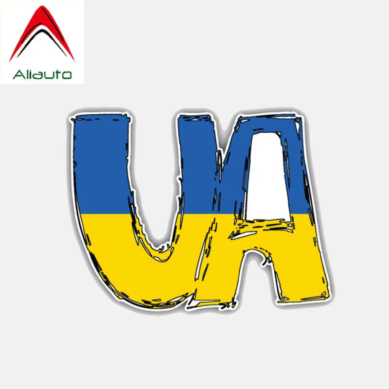 

Оригинальный креативный украинский флаг мкА Aliauto, водонепроницаемый солнцезащитный, с защитой от УФ-лучей, Светоотражающая наклейка, 11 см * 8...