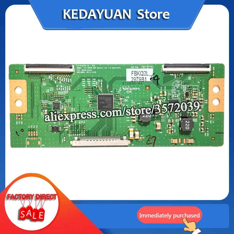 Бесплатная доставка оригинальный 100% тест для LG 6870C 0421A V12 55FHD ROW Contol Ver 1 0 логическая