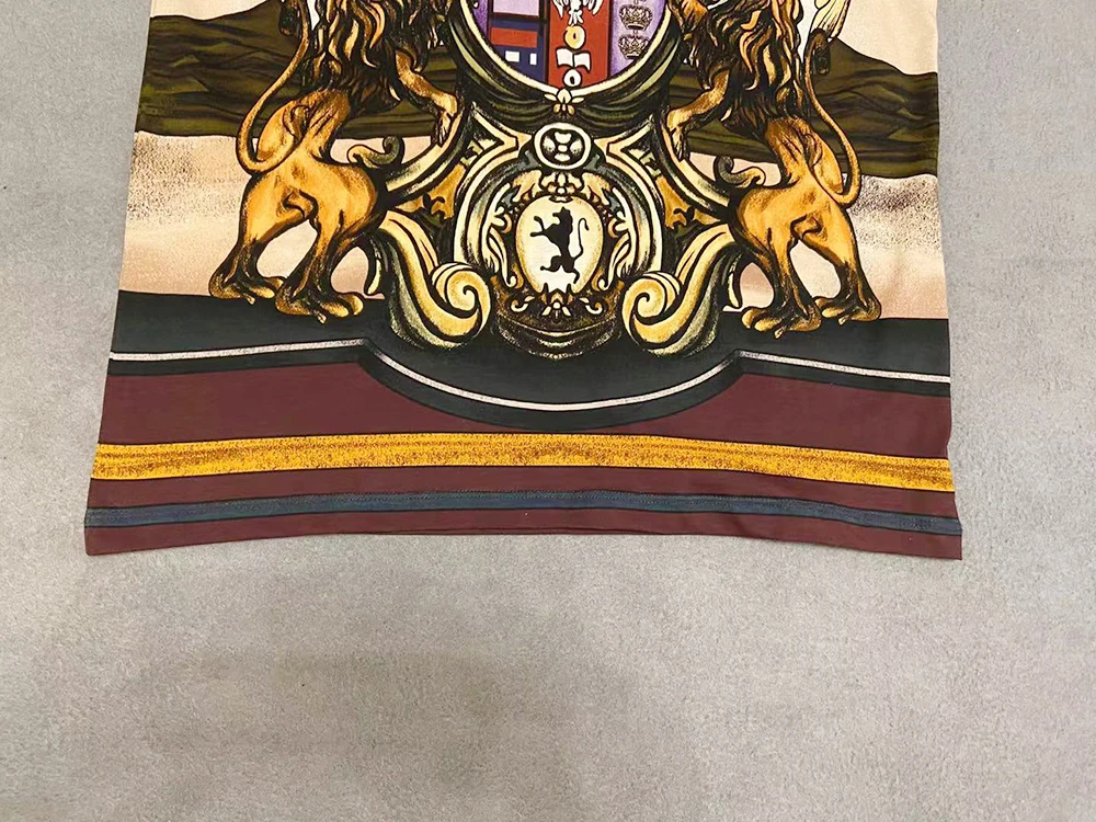 Футболка DUYOU мужская с коротким рукавом брендовая одежда в стиле барокко из