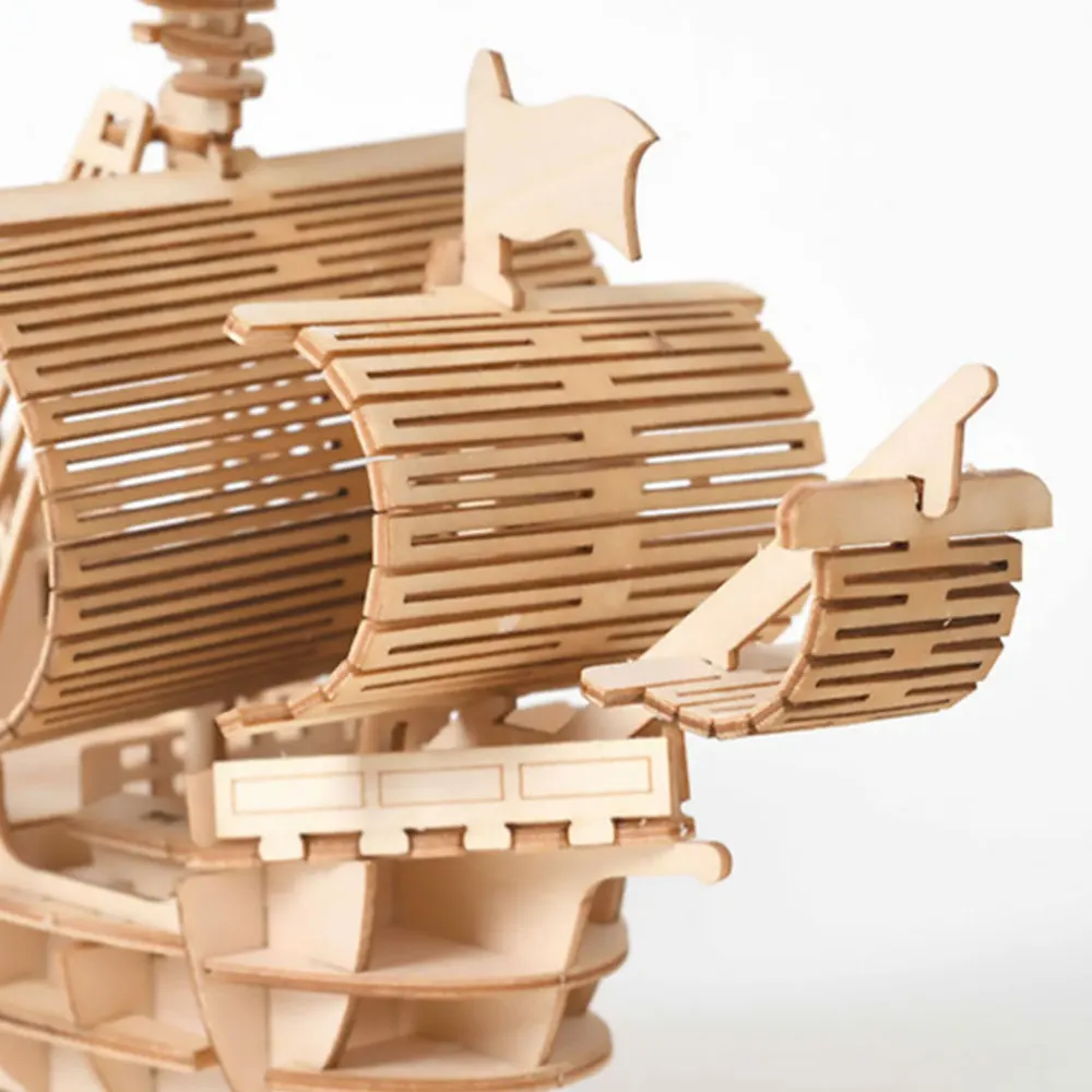 1 Набор Деревянный Пазл сделай сам игрушка пазл 3D модель корабля ручной работы