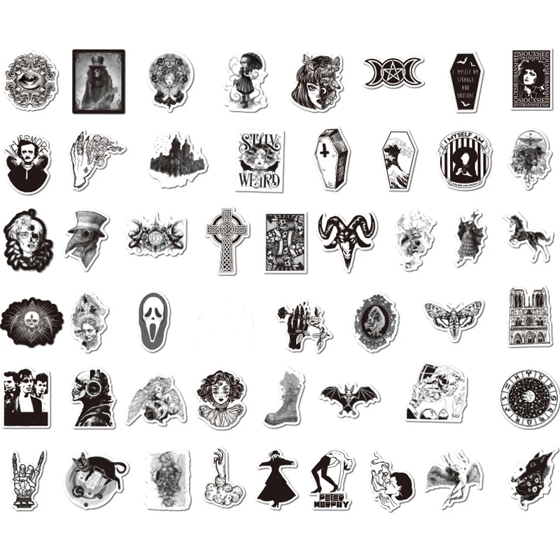 50 шт. Стикеры для мотоцикла шлема гитары ноутбука скейтборда|Наклейки