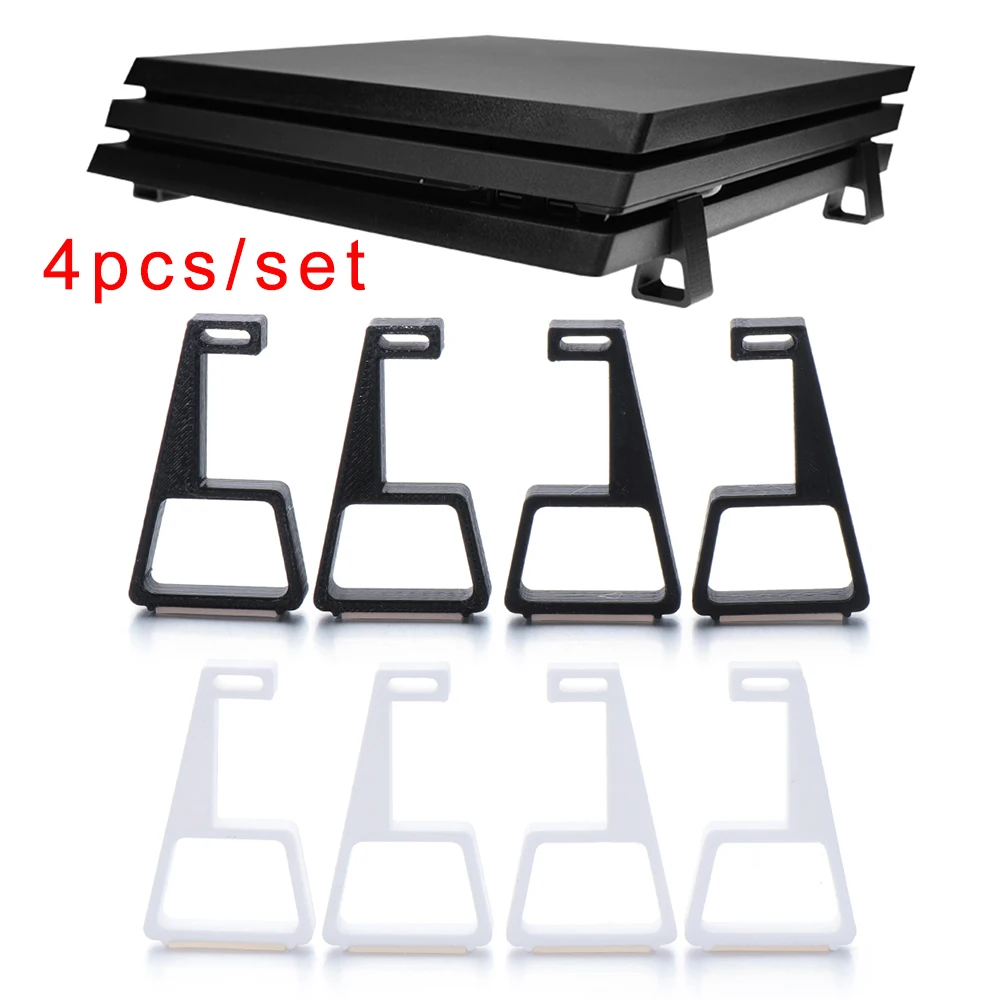 

4PCS/LOT Game Console Horizontal Holder Bracket Cooling Feet Desktop Stand For Play Old PS4 Slim Pro Game Accessories