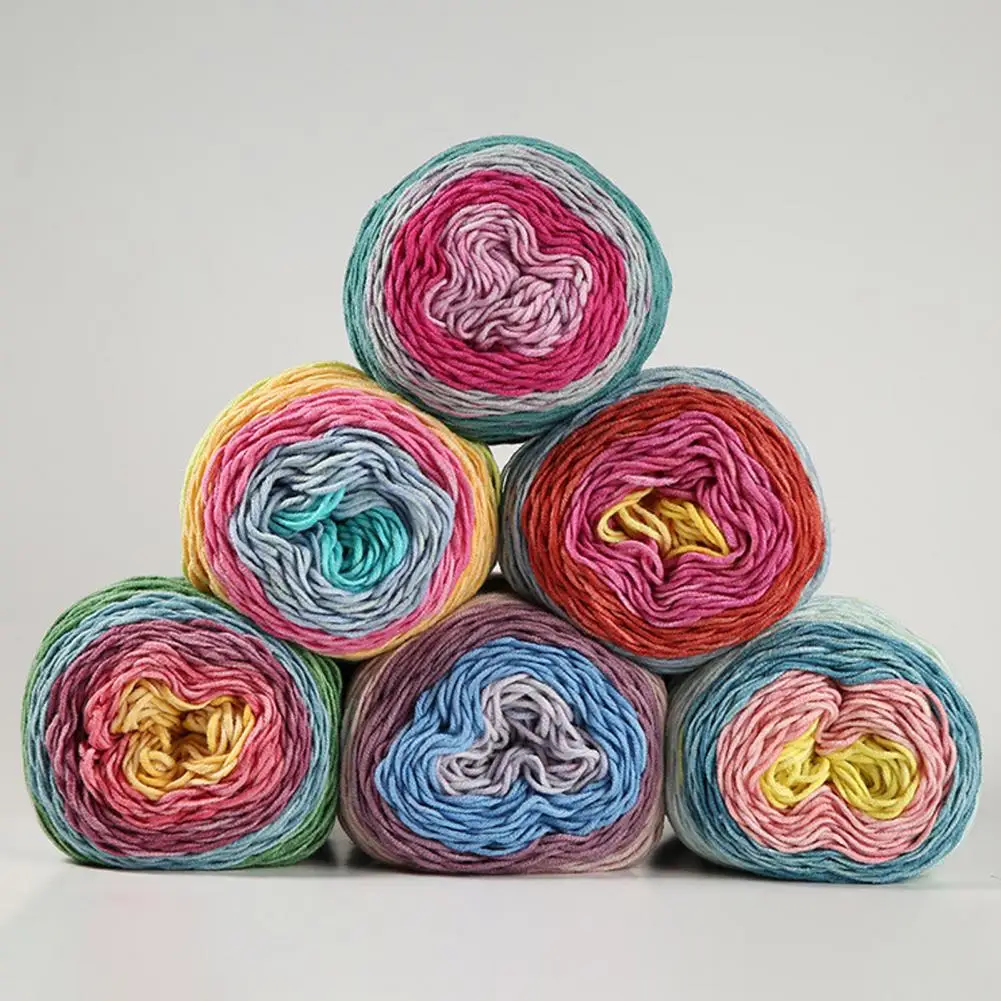 Декоративная нить для вязания крючком многофункциональная пряжа красивая