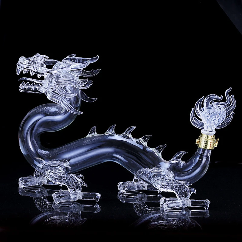 

Creative Dragon shaped lead-free home whiskey decanter for Liquor Scotch Bourbon 1201-03