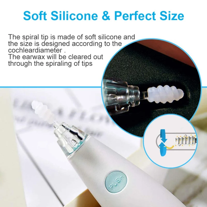 

Baby Care Kit Smart Ear Cleaner Earpick Easy Earwax Removal Soft Spiral Cleaner Prevent Ear-pick Clean Tools Ear