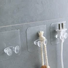1 шт. самоклеящиеся крючки стойки настенная вешалка компактный застегивающийся вакуумный цветок тяжелой нагрузки Прозрачный Прочный Self сильный полотенце для ванной, кухни