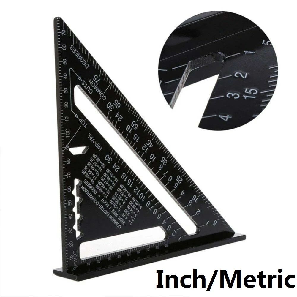 7 &quot/12&quot линейка Метрическая/имперская система алюминиевый сплав скоростной